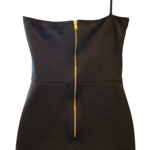 Rolla Coster Bodycon Dress One Strap Stretchy Long Back Zipper Mini Size Medium - Picture 4 of 9